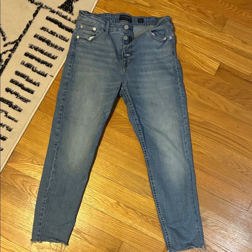 Lucky Brand Medium Blue Cropped Jeans